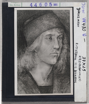 Vorschaubild Albrecht Dürer: Junger Mann. Rotterdam, Museum Boymans 